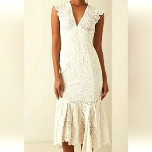 Reiss Anastasia Boho Flute Dress